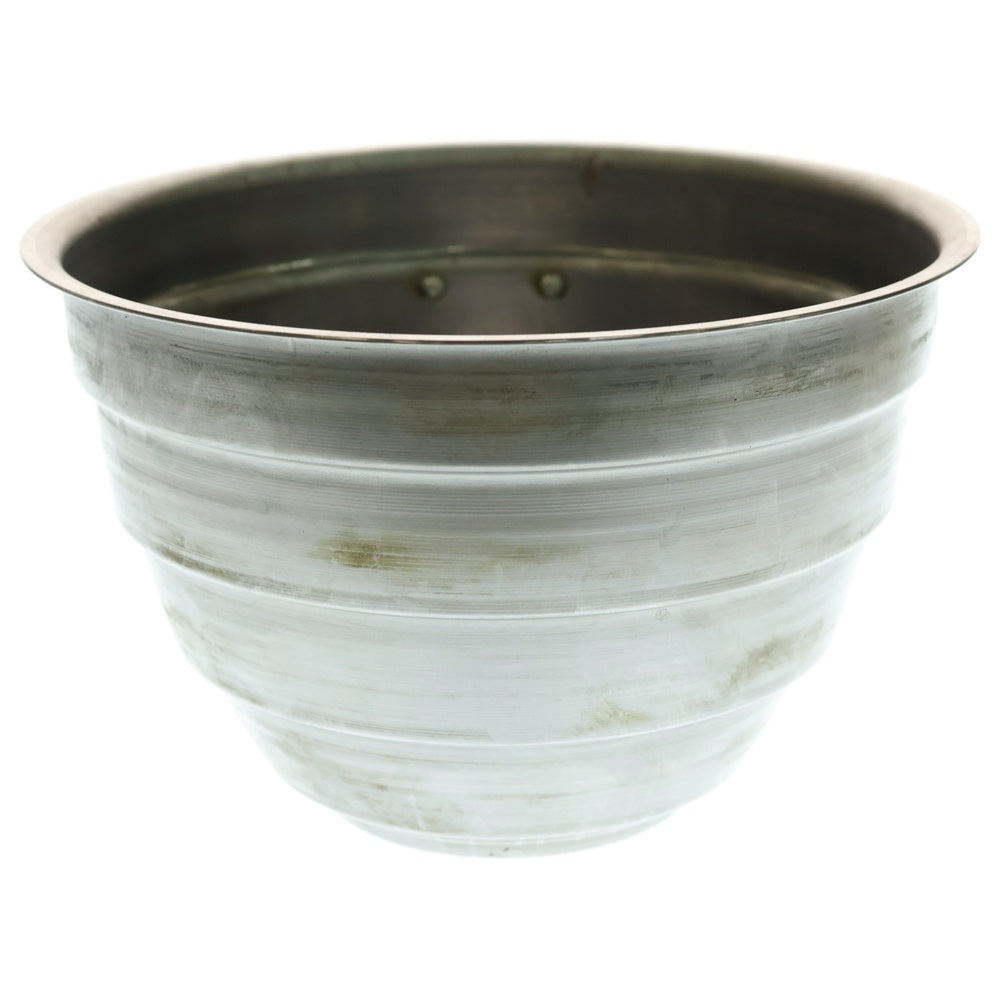 m&m(エムアンドエム) ×MASSES POT TYPE 4 - TERMIT STEEL / LARGE マシス ターミット 鉄鉢 ポット シルバー