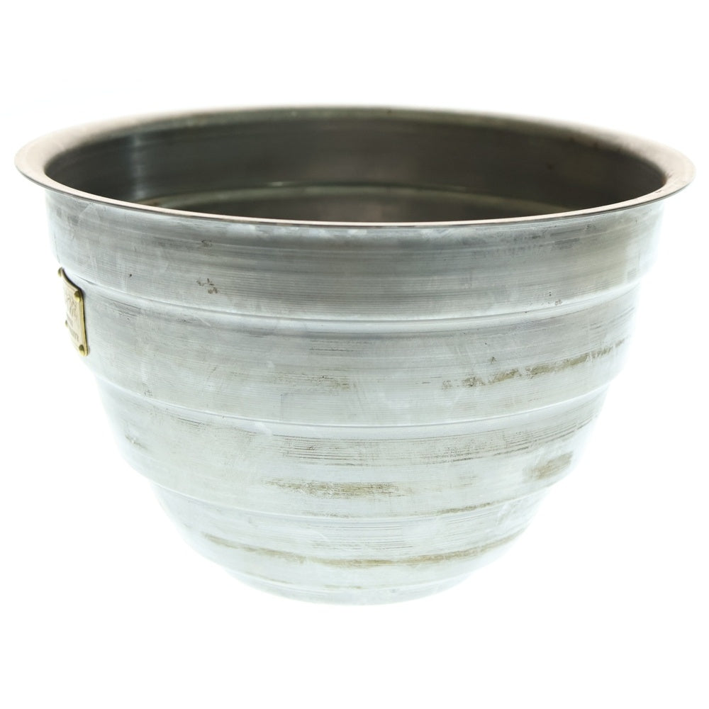 m&m(エムアンドエム) ×MASSES POT TYPE 4 - TERMIT STEEL / LARGE マシス ターミット 鉄鉢 ポット シルバー