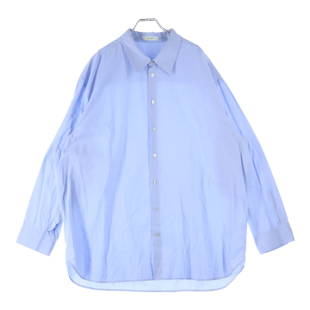 THE ROW(ザロウ) イタリア製 コットン ロングスリーブ 長袖シャツ ブルー