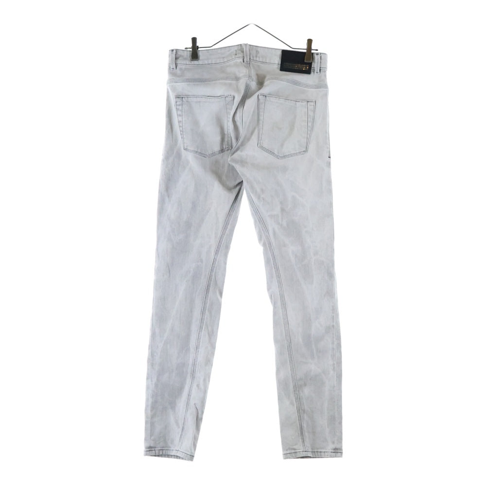 DIESEL BLACK GOLD(ディーゼルブラックゴールド) ブリーチド スリム スキニー デニムパンツ グレー