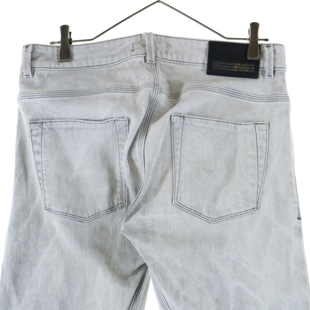 DIESEL BLACK GOLD(ディーゼルブラックゴールド) ブリーチド スリム スキニー デニムパンツ グレー