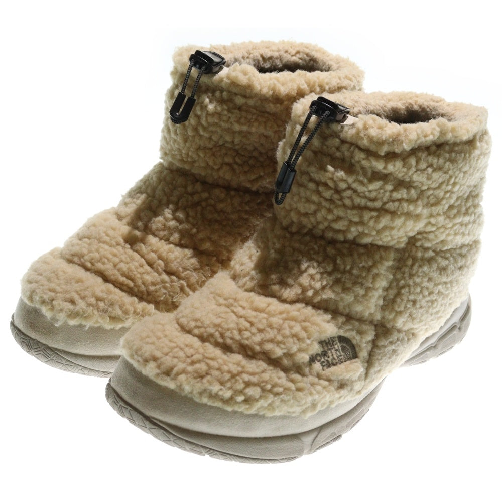 THE NORTH FACE(ザノースフェイス) emmi別注 NUPTSE BOOTIE ヌプシ ブーティ ライト ボアショートブーツ ベージュ US7/25cm NF51883E-F