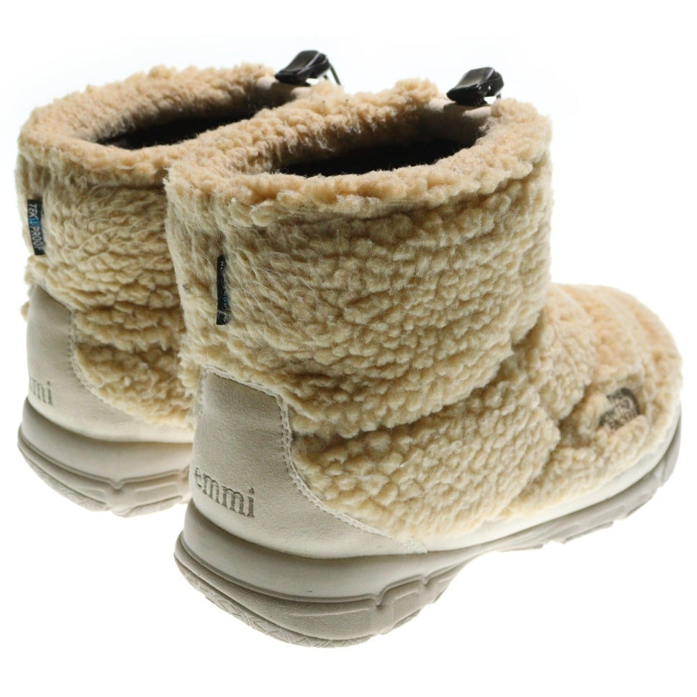 THE NORTH FACE(ザノースフェイス) emmi別注 NUPTSE BOOTIE ヌプシ ブーティ ライト ボアショートブーツ ベージュ US7/25cm NF51883E-F
