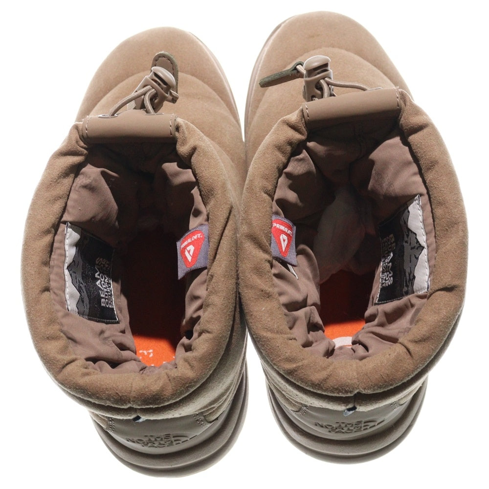 THE NORTH FACE(ザノースフェイス) BEAMS別注 NUPTSE BOOTIE ヌプシ ブーティ パテッドショートブーツ ブラウン US8/26cm NF51782B