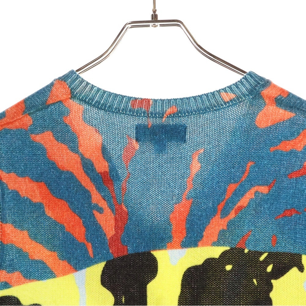 STUSSY(ステューシー) PRINTED SWEATER VEST 総柄 プリンテッド スウェットベスト マルチカラー