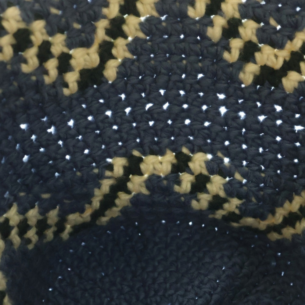 STUSSY(ステューシー) 22SS GIZA KNIT BUCKET HAT ギザニット バケットハット 帽子 ブルー