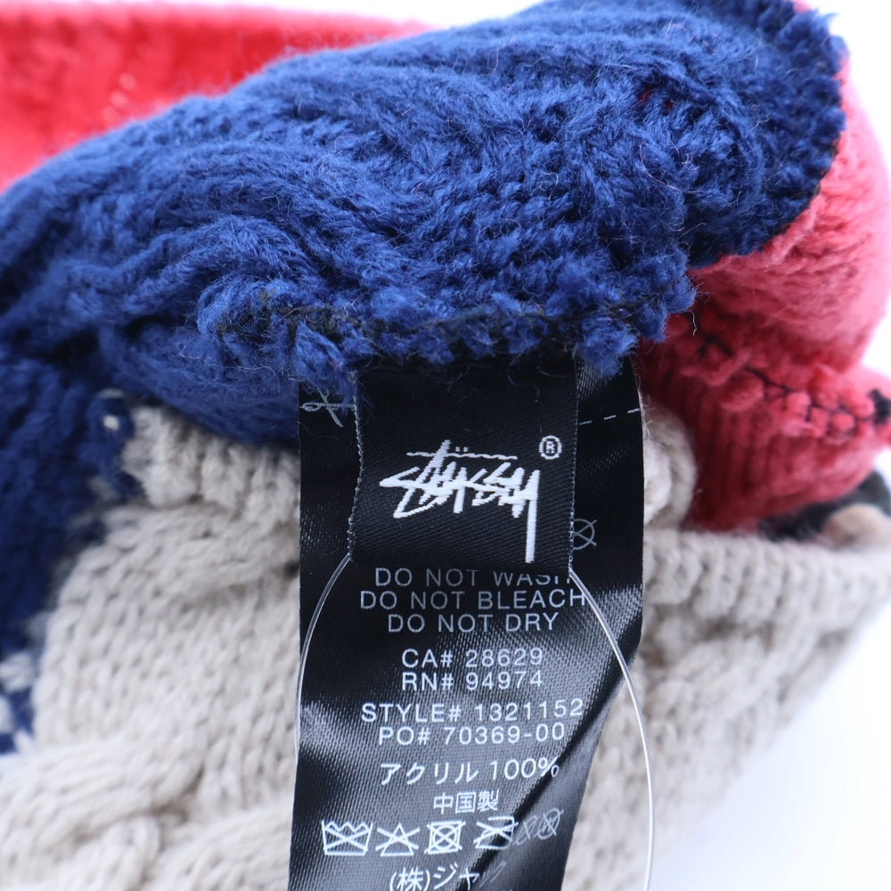 STUSSY(ステューシー) 22SS COLOR BLOCK SKULLCAP カラーブロック スカルキャップ 帽子 マルチカラー