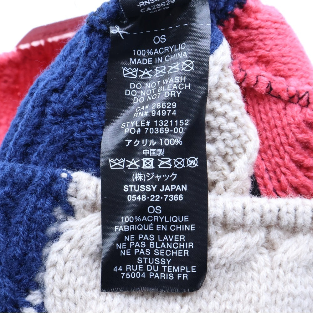 STUSSY(ステューシー) 22SS COLOR BLOCK SKULLCAP カラーブロック スカルキャップ 帽子 マルチカラー