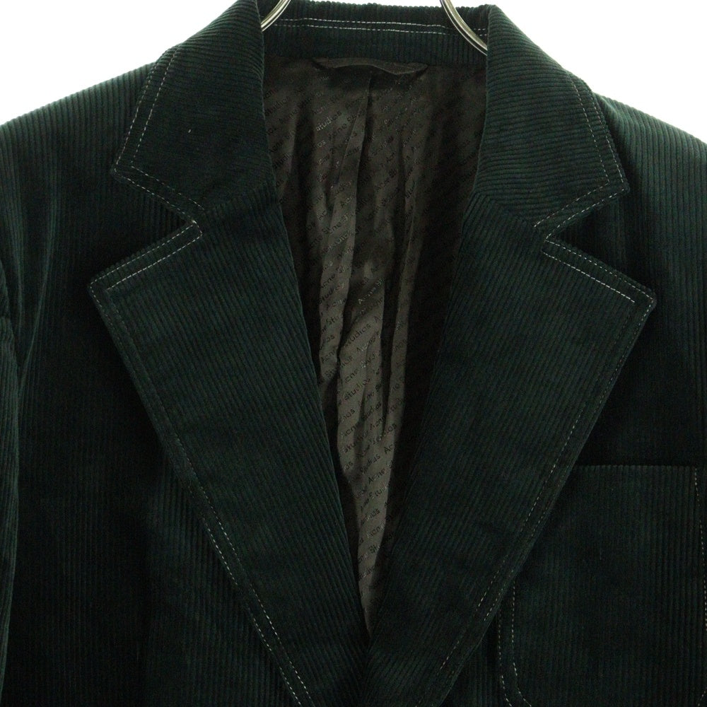 Acne Studios(アクネ ストゥディオズ) Corduroy Jacket コーデュロイ 2B テーラードジャケット グリーン FN‐MN‐SUIT000224