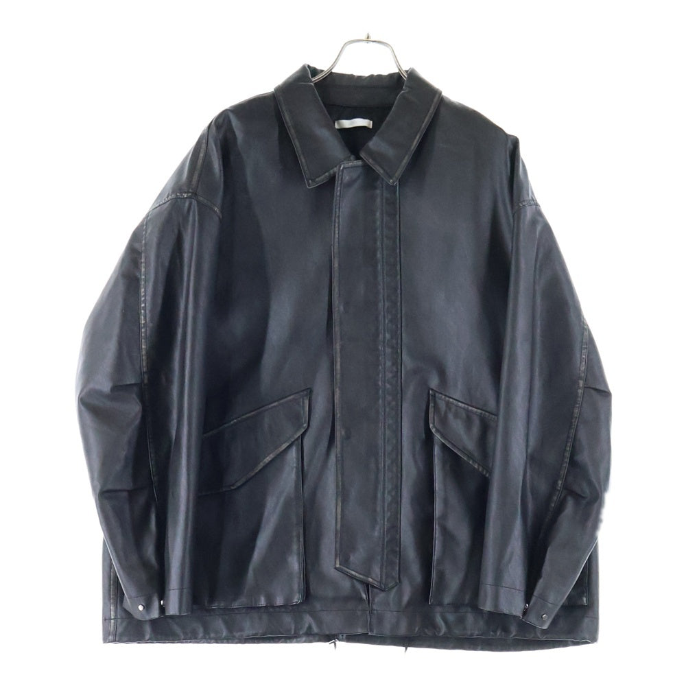 NO BRAND(ノーブランド) WYM(ウィム バイ リドム) ARTIFICIAL GRAIN MILITARY BLOUSON アーティフィシャル グレイン ミリタリー ブルゾン ジップアップジャケット WYJK715