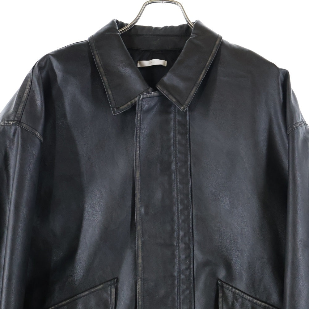 NO BRAND(ノーブランド) WYM(ウィム バイ リドム) ARTIFICIAL GRAIN MILITARY BLOUSON アーティフィシャル グレイン ミリタリー ブルゾン ジップアップジャケット WYJK715
