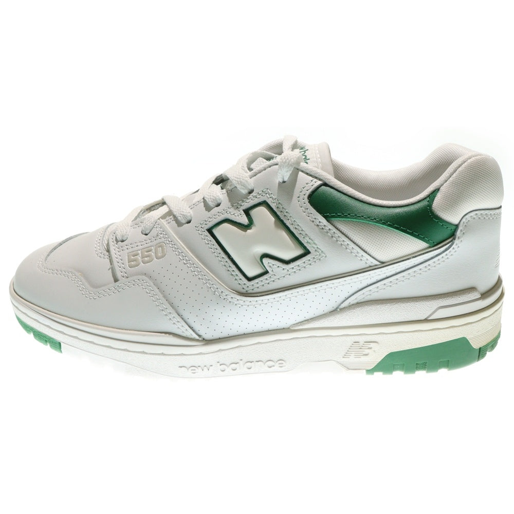 New Balance(ニューバランス) BB550SWB 550 ローカットスニーカー ホワイト/グリーン US9.5/27.5cm