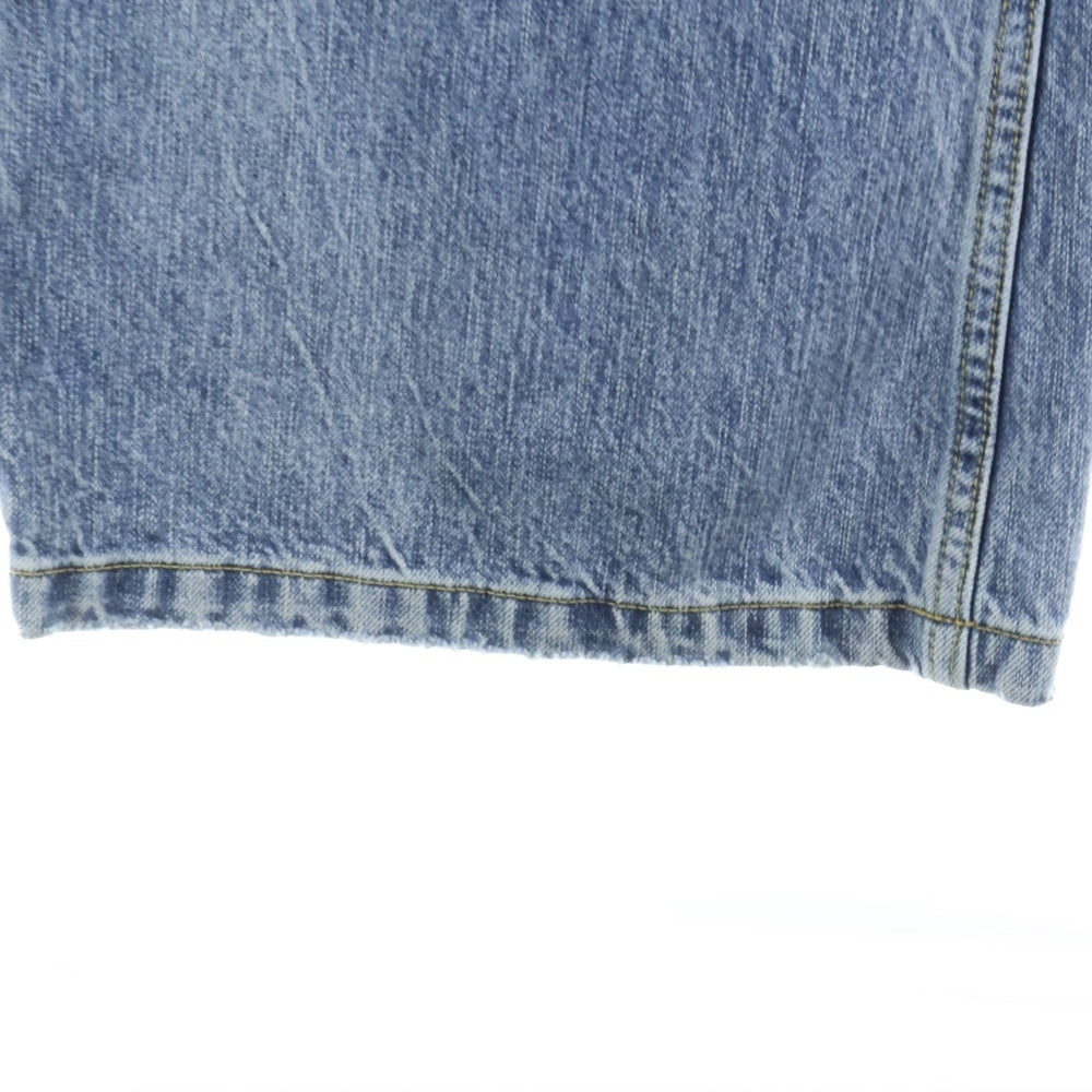 BALENCIAGA(バレンシアガ) Flared Pants Blue Authentic Ring フレアド デニムパンツ ユーズド加工 オーセンティック リング インディゴブルー 697829 TMW26