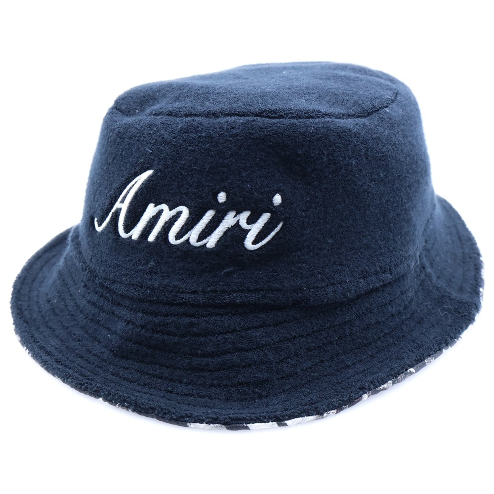 AMIRI(アミリ) BANDANA REVERSIBLE BUCKET HAT バンダナ リバーシブルバケットハット 帽子 ブラック/ホワイト