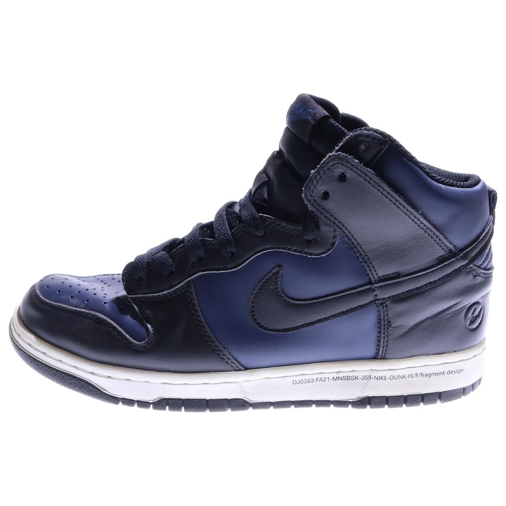 NIKE(ナイキ) ×Fragment DUNK HIGH TOKYO フラグメント ダンク 東京 ハイカットスニーカー ネイビー US9.5/27.5cm DJ0383-400