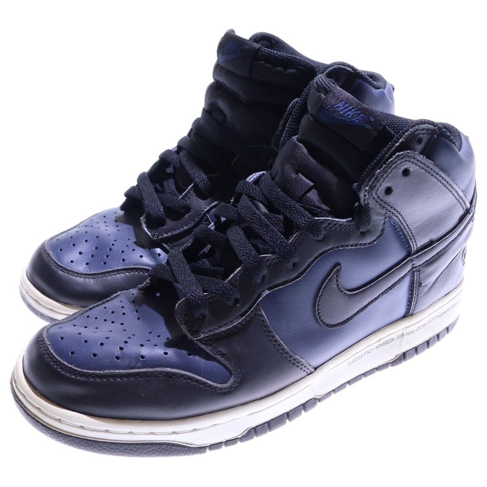 NIKE(ナイキ) ×Fragment DUNK HIGH TOKYO フラグメント ダンク 東京 ハイカットスニーカー ネイビー US9.5/27.5cm DJ0383-400