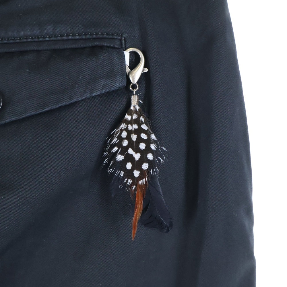 PT TORINO(ピーティートリノ) REBEL FIT コットン 2タック センタープレス スラックスパンツ ブラック LBPT PRD1 0010