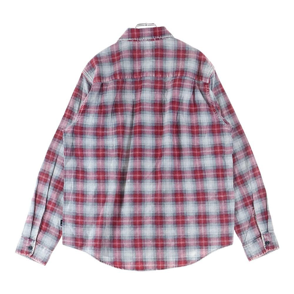 STUSSY(ステューシー) DAX PLAID SHIRT ダックス プレイド チェック 長袖シャツ レッド