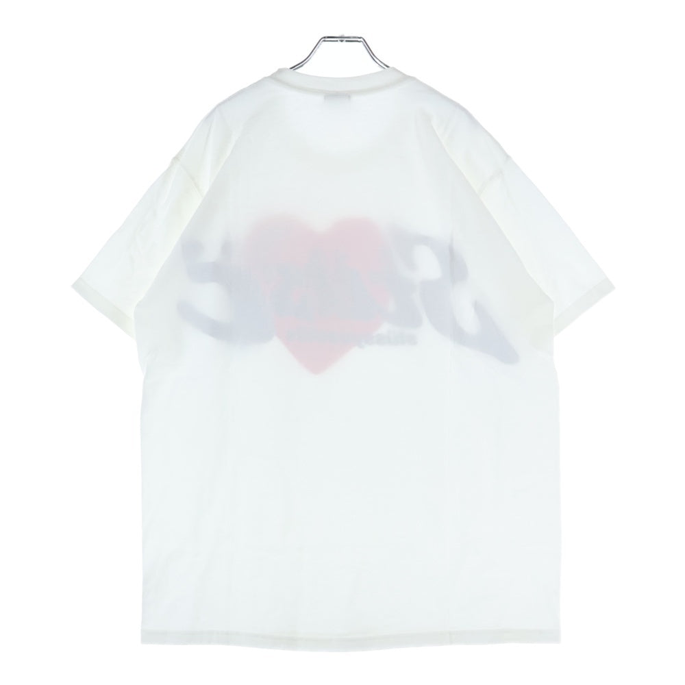 STUSSY(ステューシー) ×CPFM HERAT TEE カクタスプラントフリーマーケット ハート プリント 半袖Tシャツ カットソー ホワイト