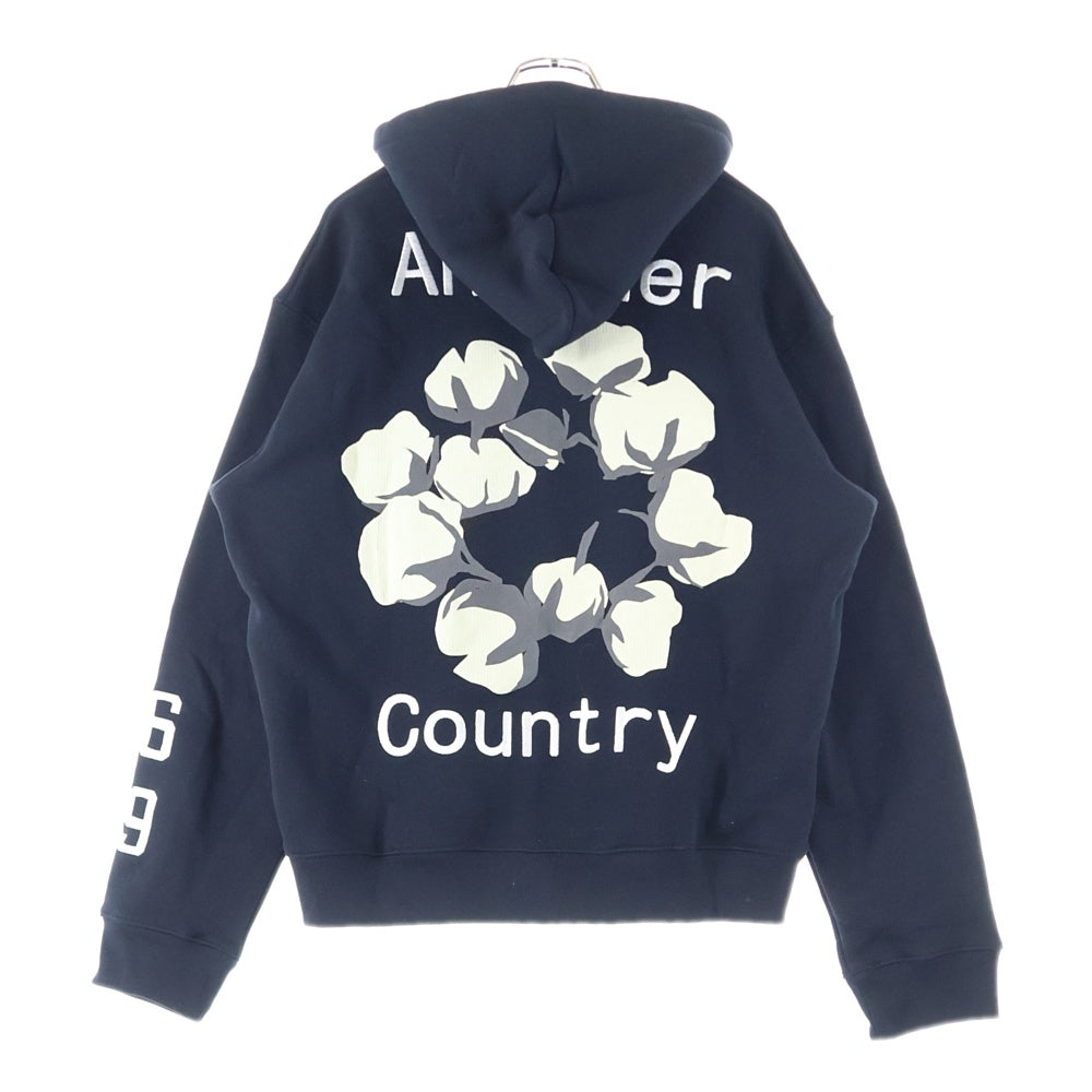 DENIM TEARS(デニムティアーズ) 24AW ×CPFM SMILEY HOODIE カクタスプラントフリーマーケット スマイリー プリント プルオーバーフーディー パーカー スウェット ブラック
