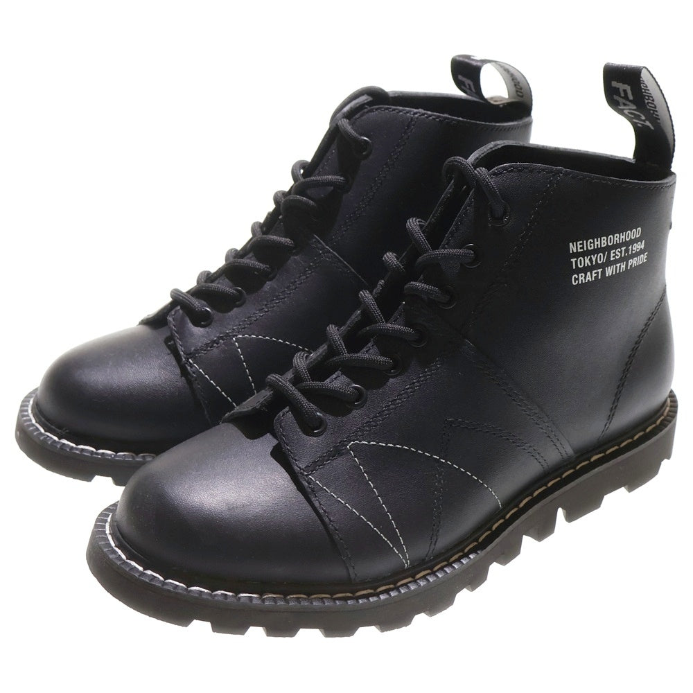 NEIGHBORHOOD(ネイバーフッド) 25AW ×FACT. NH X FACT. . MNKY BOOT ファクト レースアップ ブーツ ブラック 2526261N-FWM01