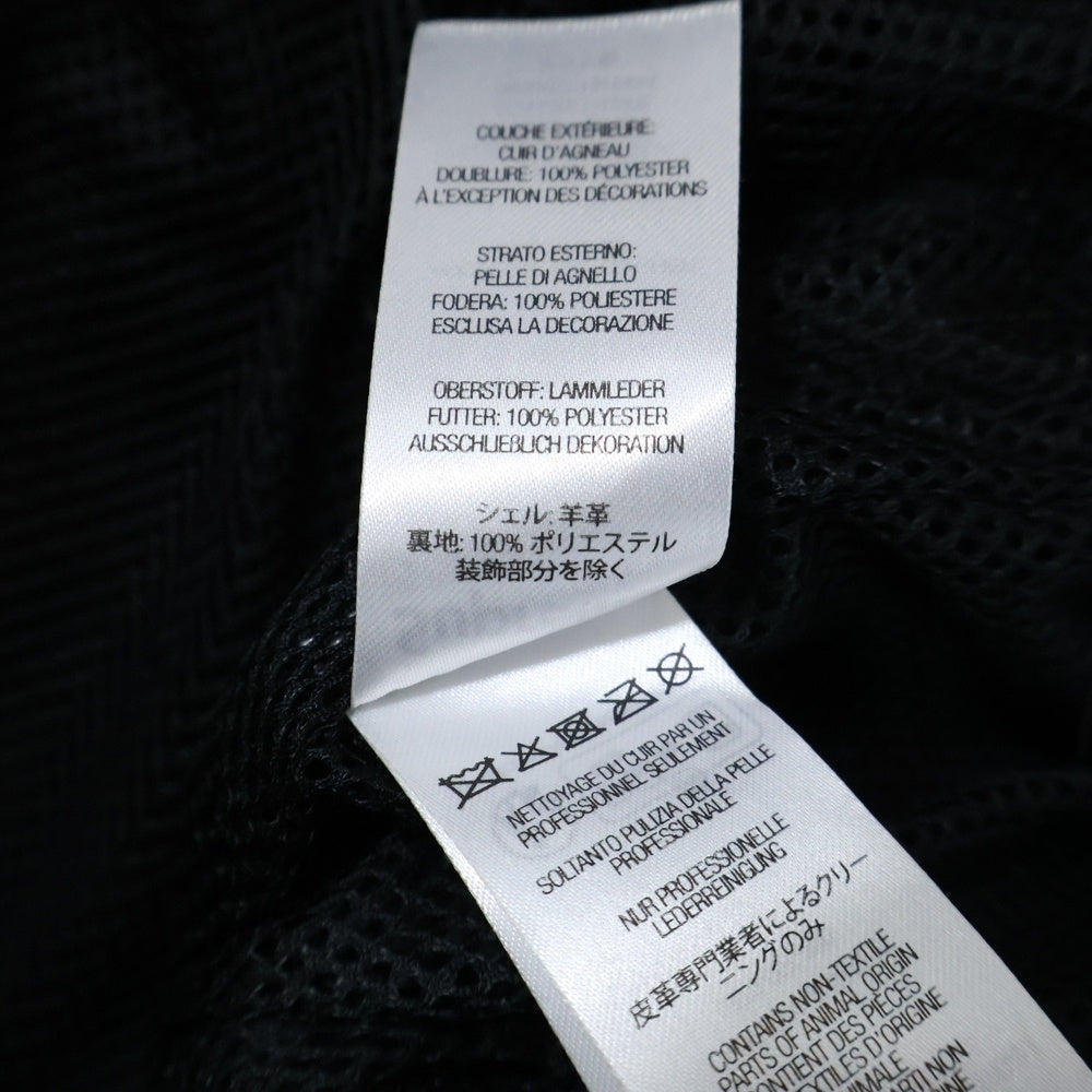 SUPREME(シュプリーム) 25AW ×UMBRO Leather Track Jacket アンブロ ロゴエンブロイダリー レザートラックジャケット ブラック