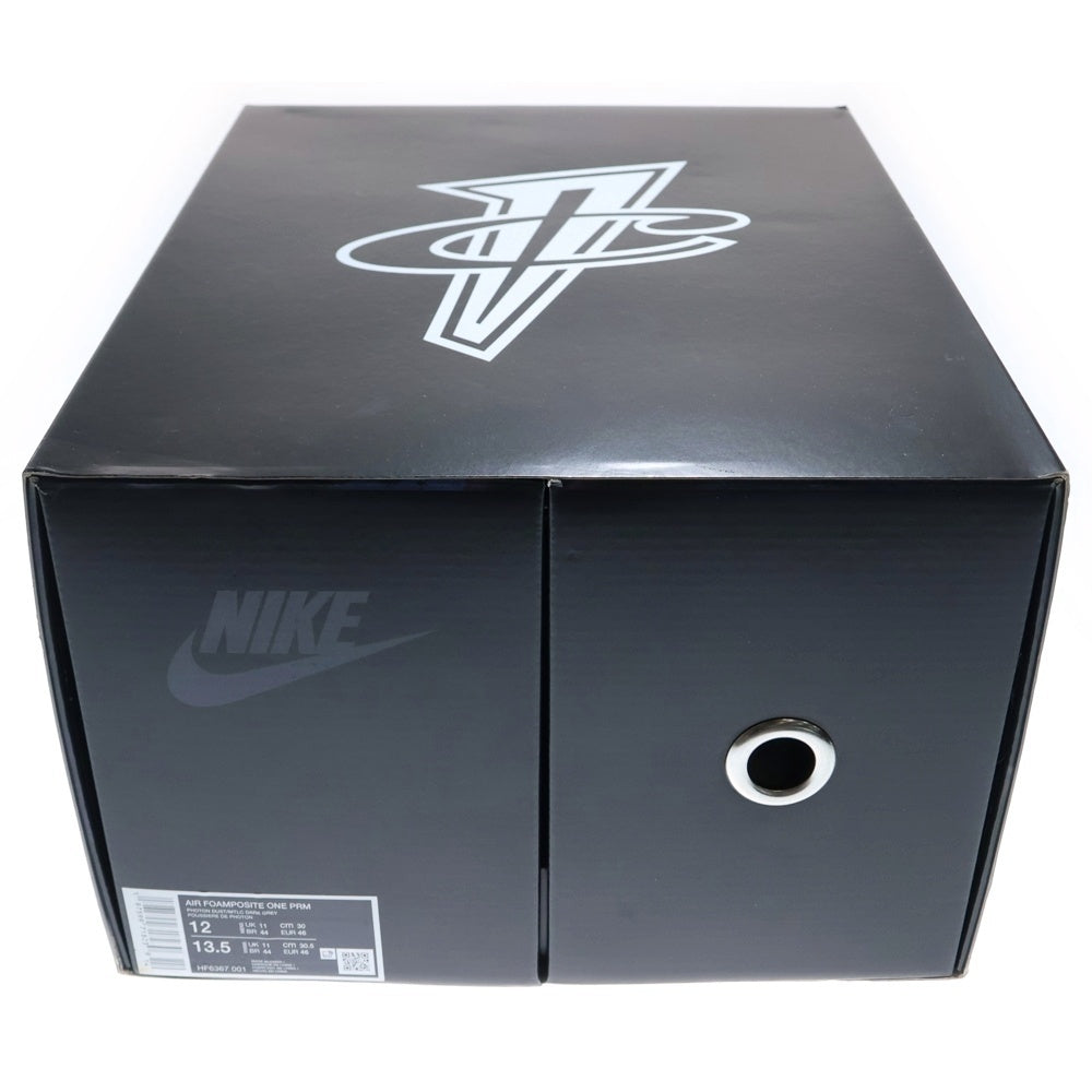 NIKE(ナイキ) ×TEKKEN 8 AIR FOAMPOSITE ONE JIN KAZAMA 鉄拳8 エア フォームポジット ワン 風間仁 ミッドカットスニーカー グレー/ブラック US12/30cm HF6367-001