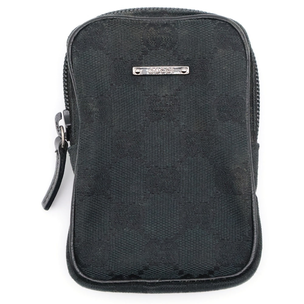 GUCCI(グッチ) GGキャンバス シガレットケース タバコケース ブラック 115249
