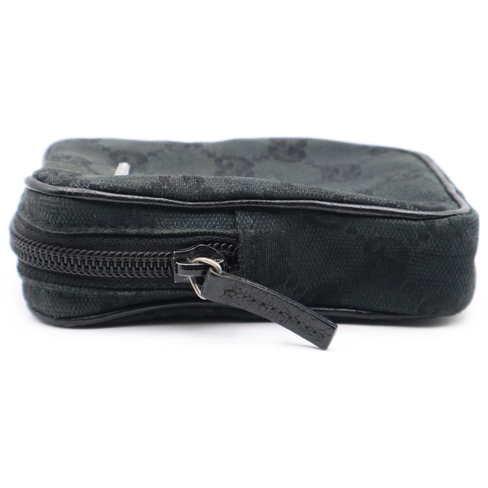 GUCCI(グッチ) GGキャンバス シガレットケース タバコケース ブラック 115249