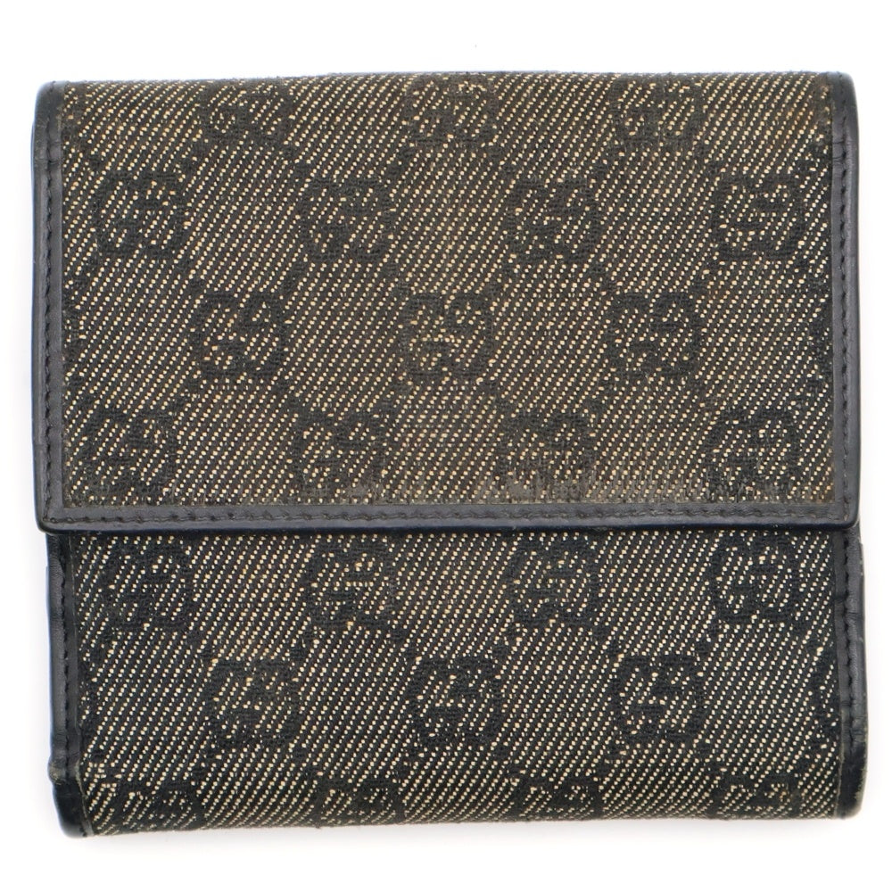 GUCCI(グッチ) GGキャンバス 二つ折り財布 ウォレット カーキ 74209