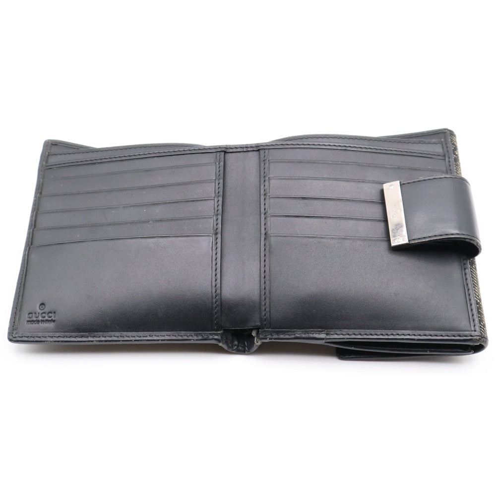 GUCCI(グッチ) GGキャンバス 二つ折り財布 ウォレット カーキ 74209