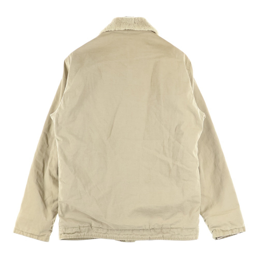 VISVIM(ヴィスヴィム) DECKHAND JKT WIND STOPPER N-1 デックハンド ウィンドストッパー 裏ボア ジップアップ デッキジャケット ベージュ VS0001576