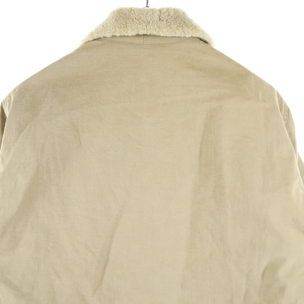 VISVIM(ヴィスヴィム) DECKHAND JKT WIND STOPPER N-1 デックハンド ウィンドストッパー 裏ボア ジップアップ デッキジャケット ベージュ VS0001576