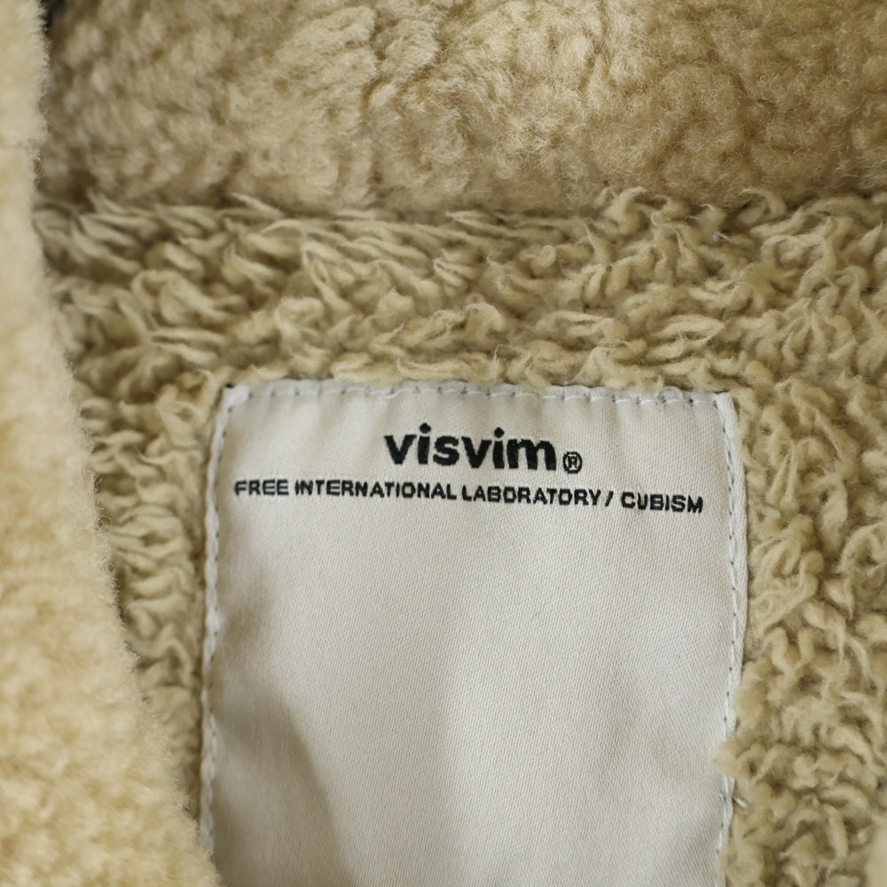 VISVIM(ヴィスヴィム) DECKHAND JKT WIND STOPPER N-1 デックハンド ウィンドストッパー 裏ボア ジップアップ デッキジャケット ベージュ VS0001576