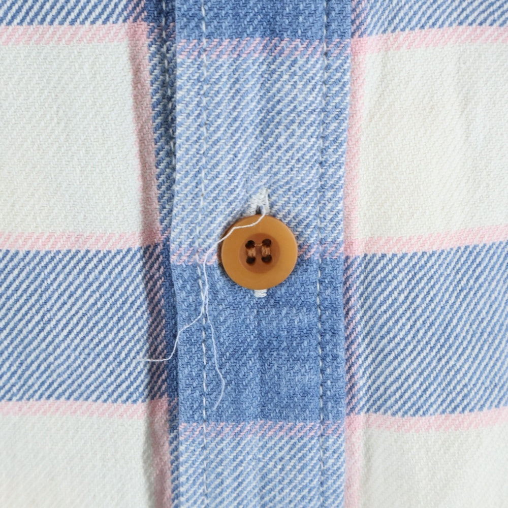 VISVIM(ヴィスヴィム) 14SS BLACK ELK FLANNEL ブラック エリュク フランネル バッファローチェック コットン 長袖シャツ ブルー/ホワイト 0114105011023