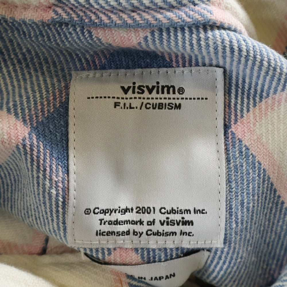 VISVIM(ヴィスヴィム) 14SS BLACK ELK FLANNEL ブラック エリュク フランネル バッファローチェック コットン 長袖シャツ ブルー/ホワイト 0114105011023
