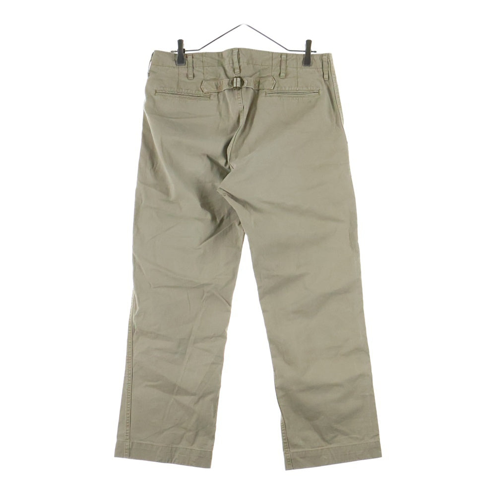 VISVIM(ヴィスヴィム) CHINO PANTS シンチバック コットン ストレート チノパンツ ベージュ VS0001456