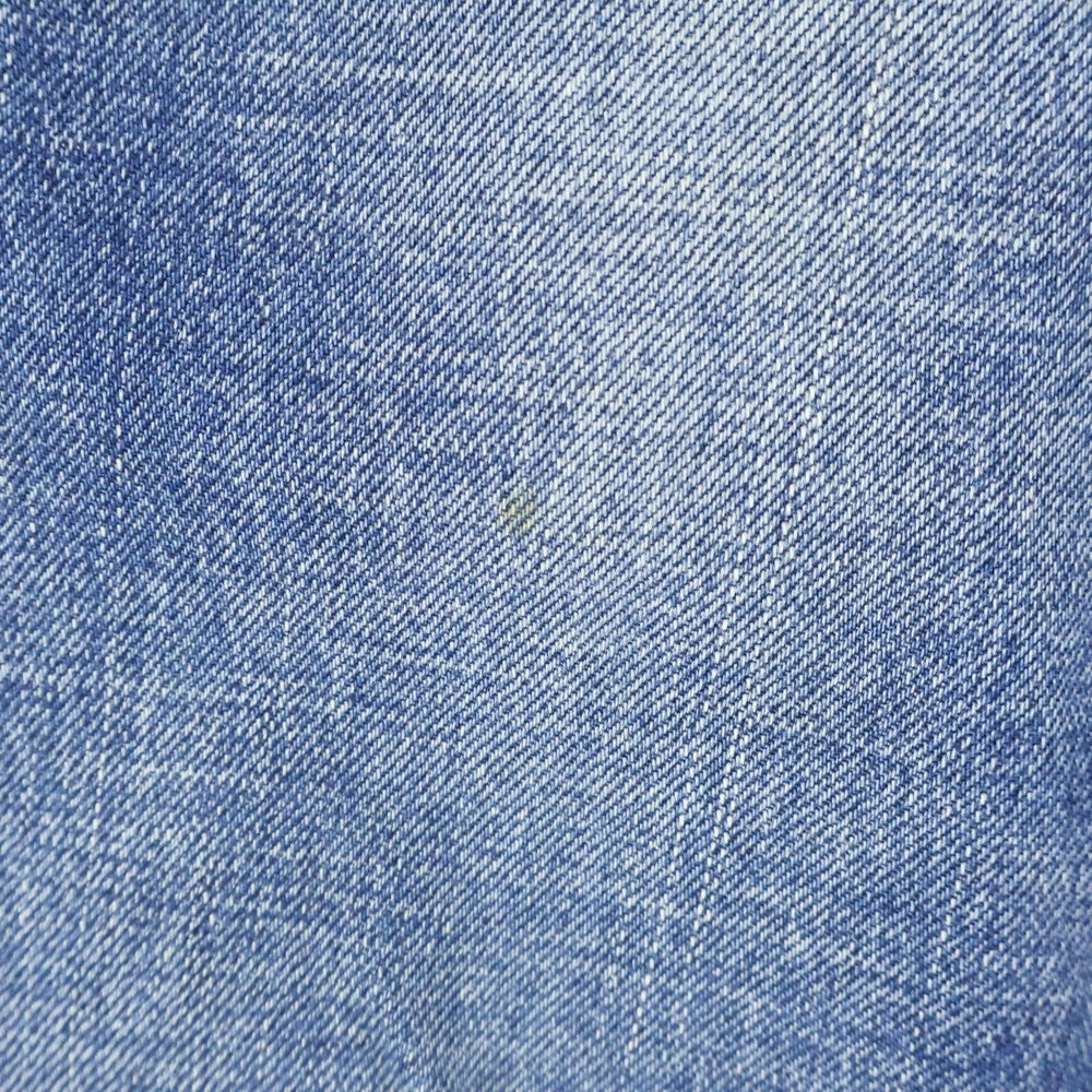 VISVIM(ヴィスヴィム) FLUXUS 03D5 SERGE DE NIMES パイソンパッチ ダメージ加工 ストレート デニムパンツ インディゴ