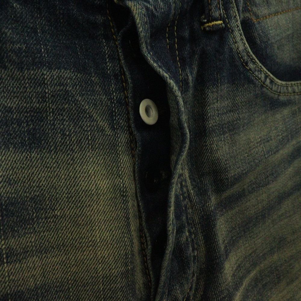 VISVIM(ヴィスヴィム) 13SS SOCIAL SCULPTURE DENIM 01D10 ソーシャル スカルプチャー ダメージ加工 デニムパンツ インディゴ 0113105005019