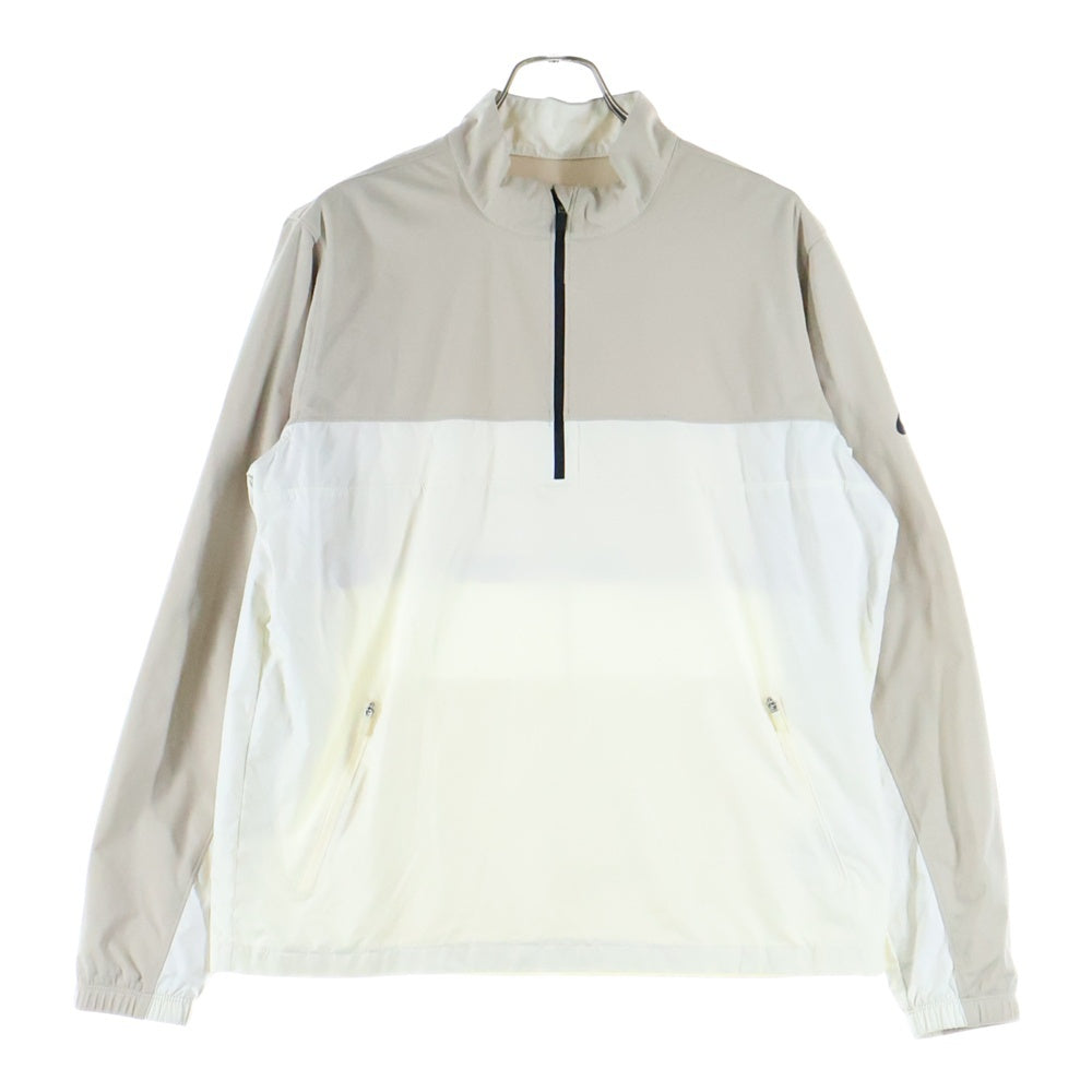NIKE(ナイキ) 20SP SHLD VICTORY JKT ゴルフウェア ハーフジップ アノラック ジャケット ベージュ BV0388-221