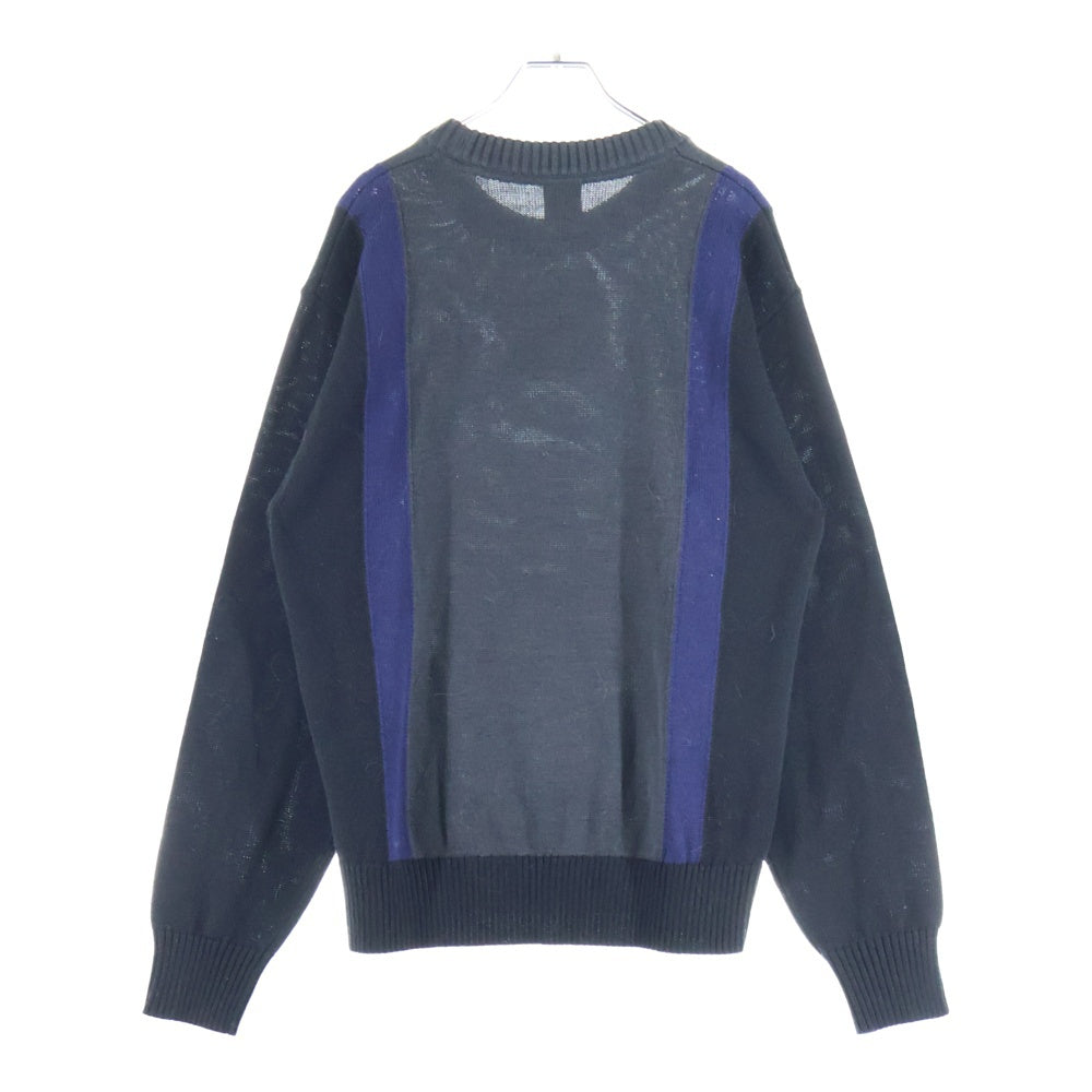 NIKE SB(ナイキエスビー) BIG SWOOSH NSW SWEATER ビッグ スウォッシュ ロゴ ポリエステル ウール ニット セーター ブラック/グレー DD0579-010