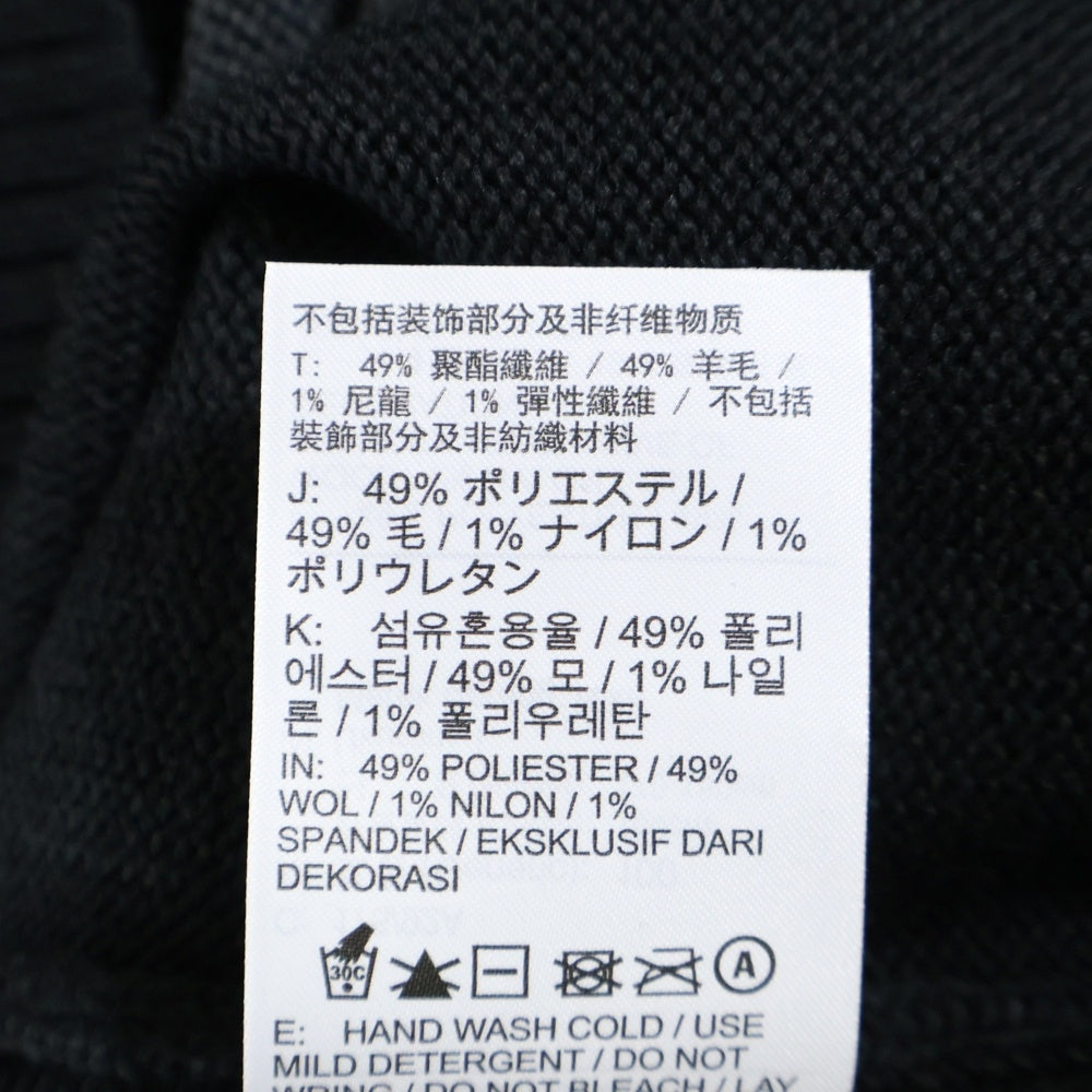 NIKE SB(ナイキエスビー) BIG SWOOSH NSW SWEATER ビッグ スウォッシュ ロゴ ポリエステル ウール ニット セーター ブラック/グレー DD0579-010