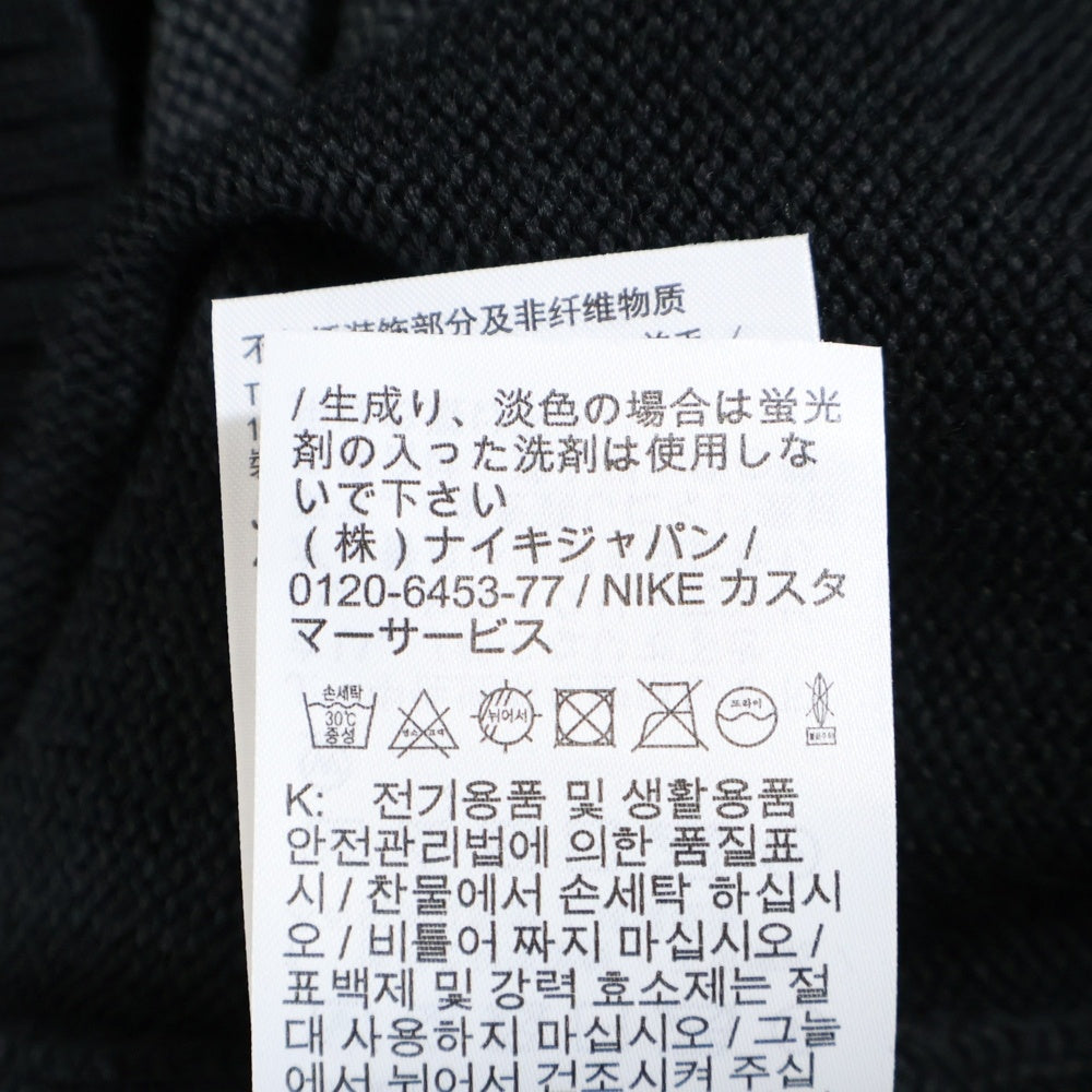 NIKE SB(ナイキエスビー) BIG SWOOSH NSW SWEATER ビッグ スウォッシュ ロゴ ポリエステル ウール ニット セーター ブラック/グレー DD0579-010
