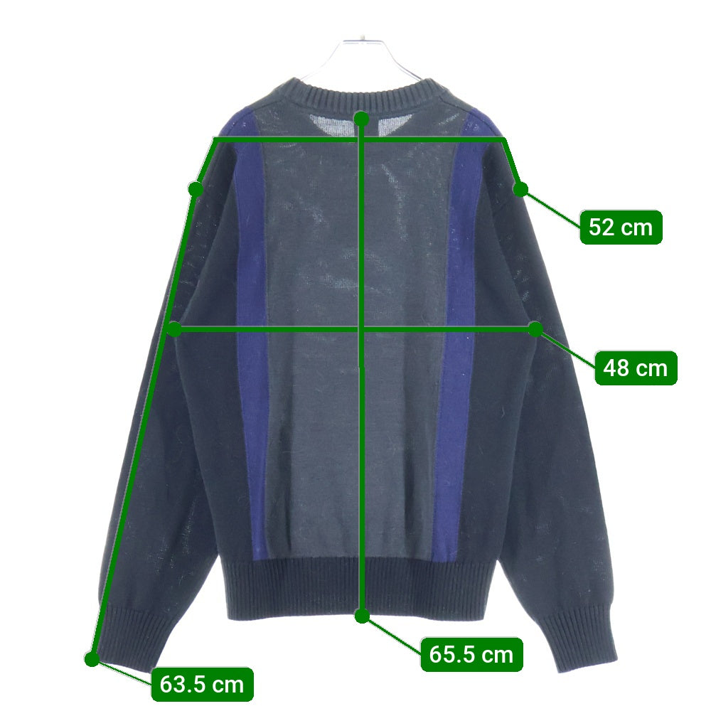 NIKE SB(ナイキエスビー) BIG SWOOSH NSW SWEATER ビッグ スウォッシュ ロゴ ポリエステル ウール ニット セーター ブラック/グレー DD0579-010