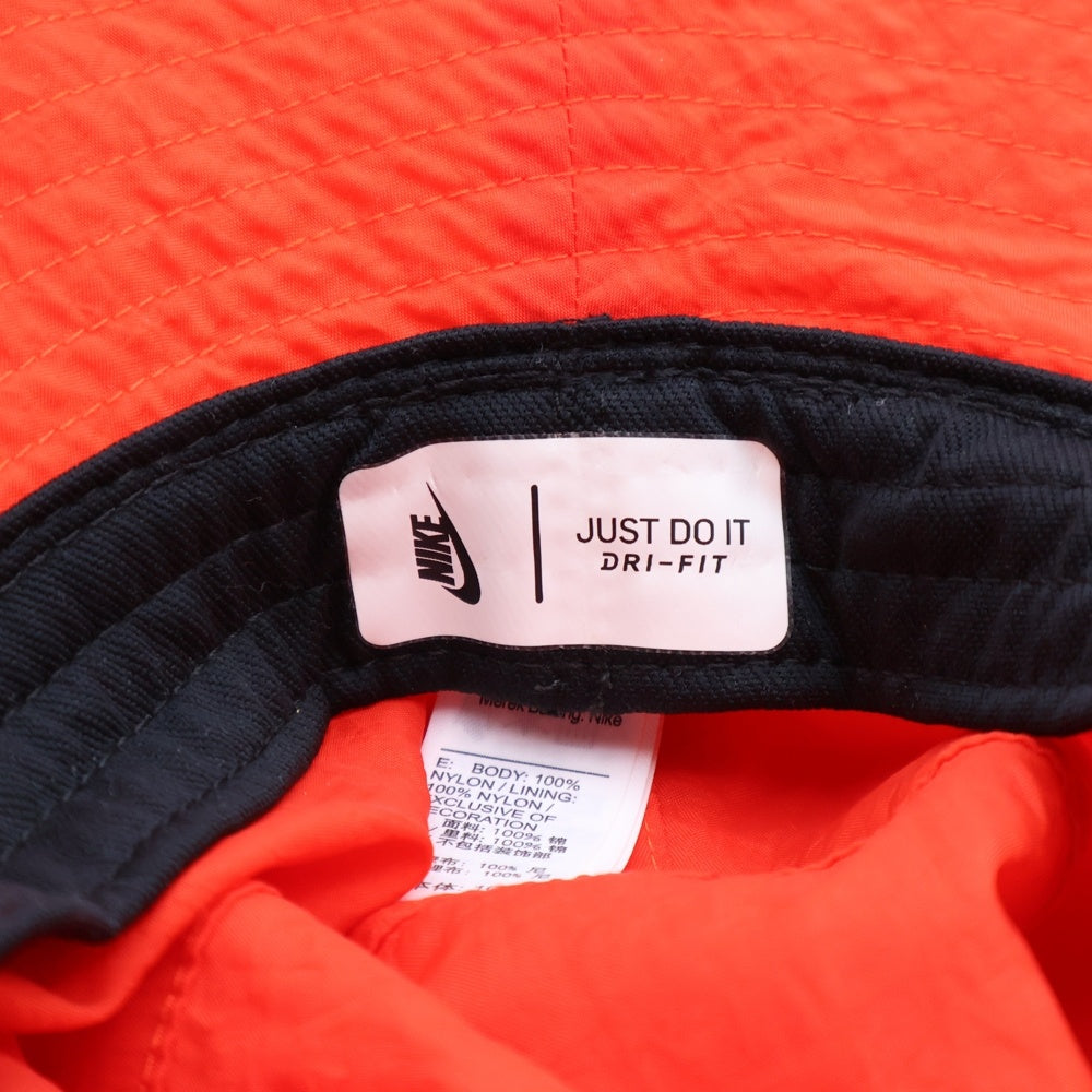 NIKE(ナイキ) 20SS ×STUSSY BUCKET HAT ステューシー ナイロン バケットハット 帽子 レッド CT8411