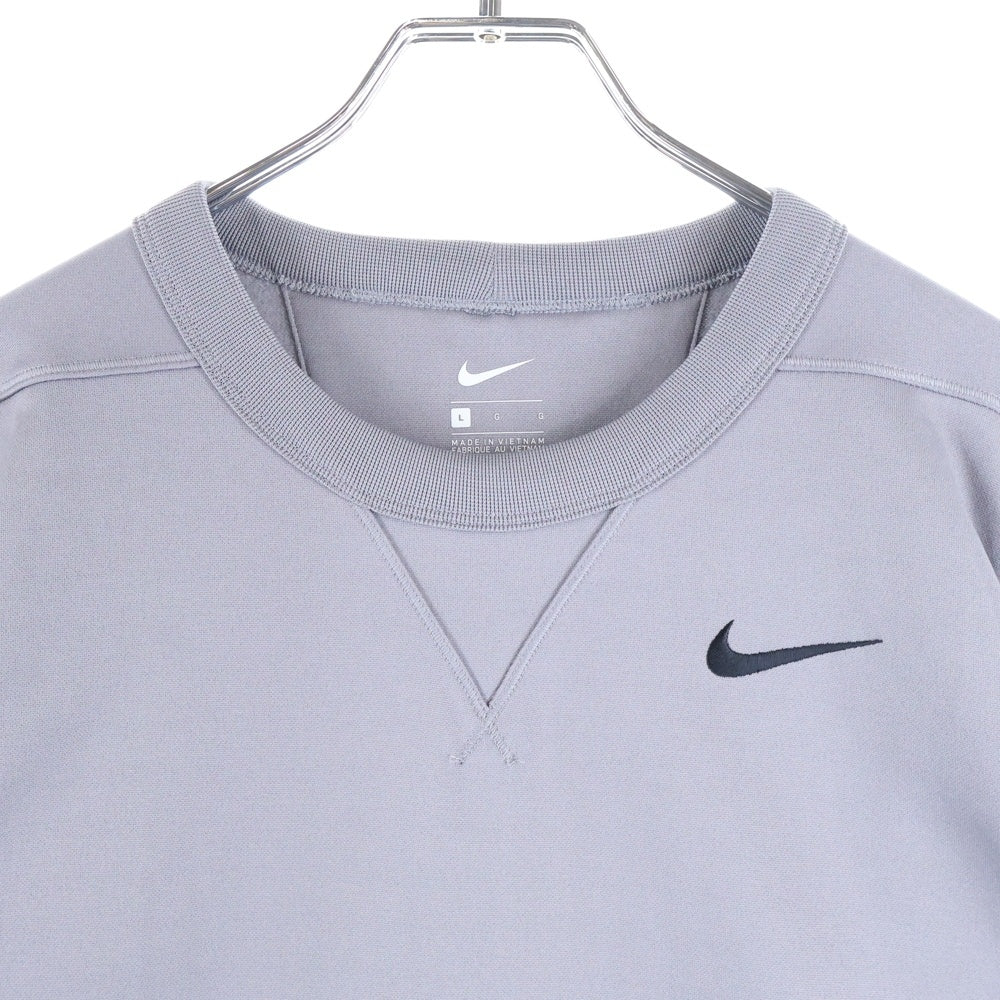 NIKE(ナイキ) ロゴ刺繍 クルーネック スウェット トレーナー グレー AH8494-036