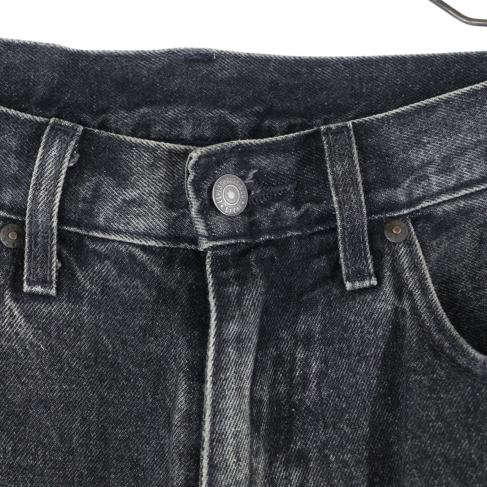 Levi's premium(リーバイスプレミアム) Stay Loose Tapered Crop ステイルーズ テーパード クロップ デニムパンツ ブラック PC9-A0943-0001
