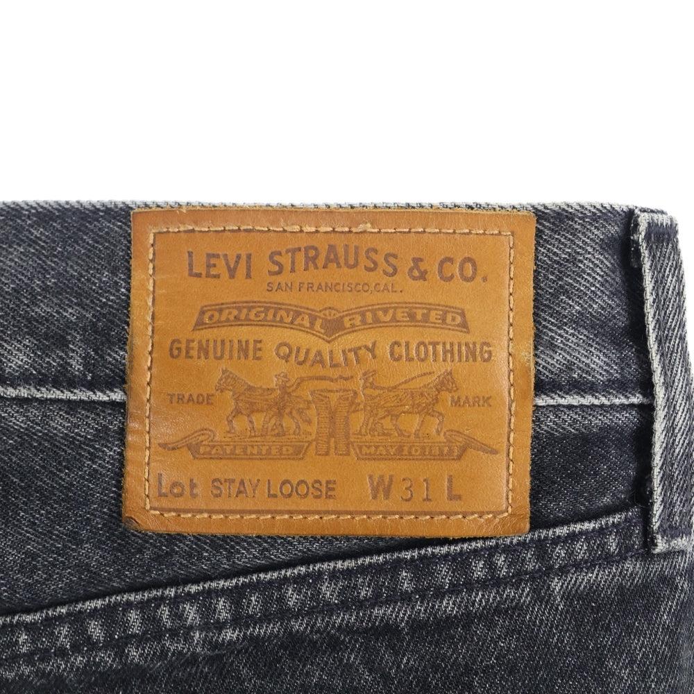 Levi's premium(リーバイスプレミアム) Stay Loose Tapered Crop ステイルーズ テーパード クロップ デニムパンツ ブラック PC9-A0943-0001