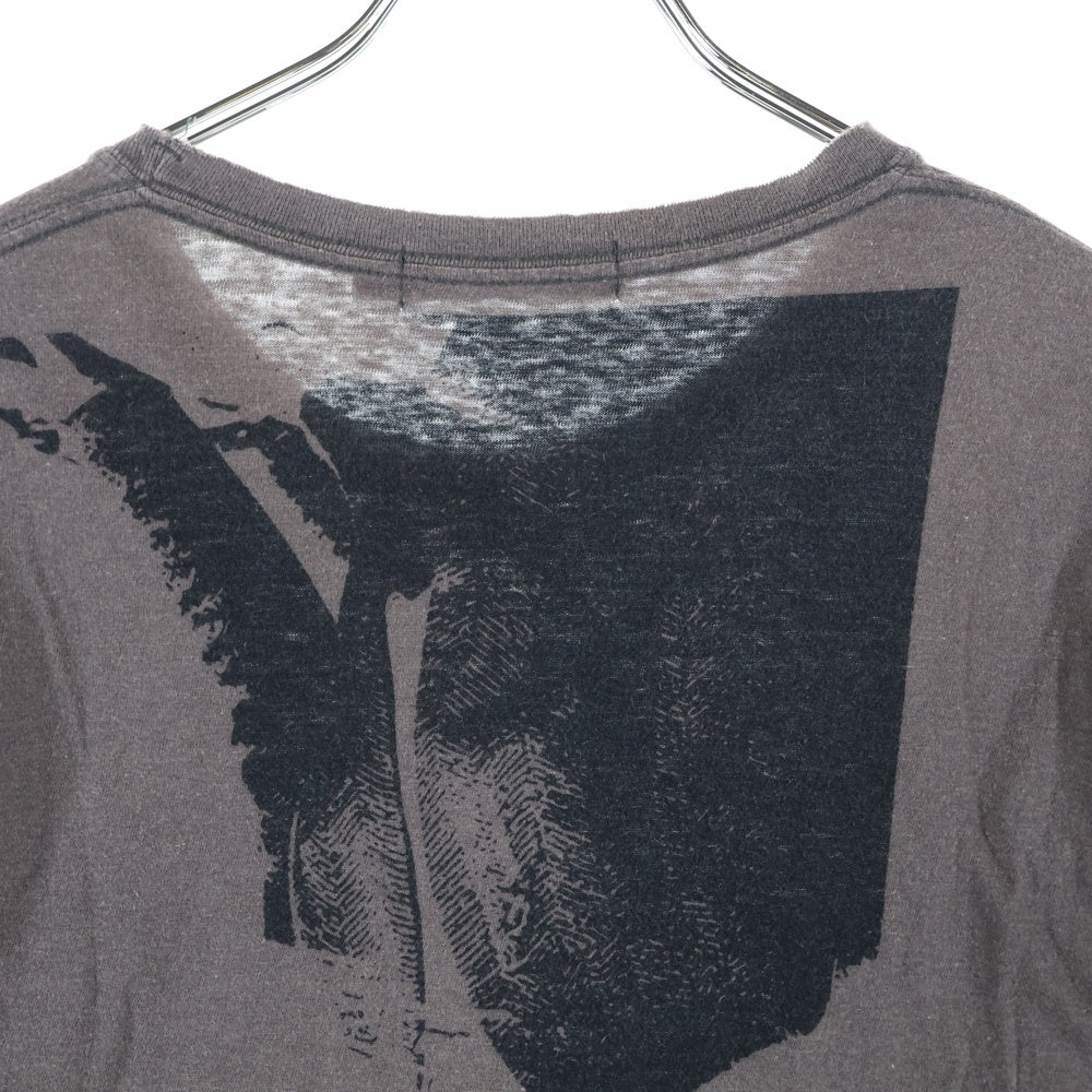 UNDERCOVER(アンダーカバー) 04AW BUT BEAUTIFUL期 ダメージ加工 クルーネック半袖Tシャツ カットソー ブラウン B224-T1