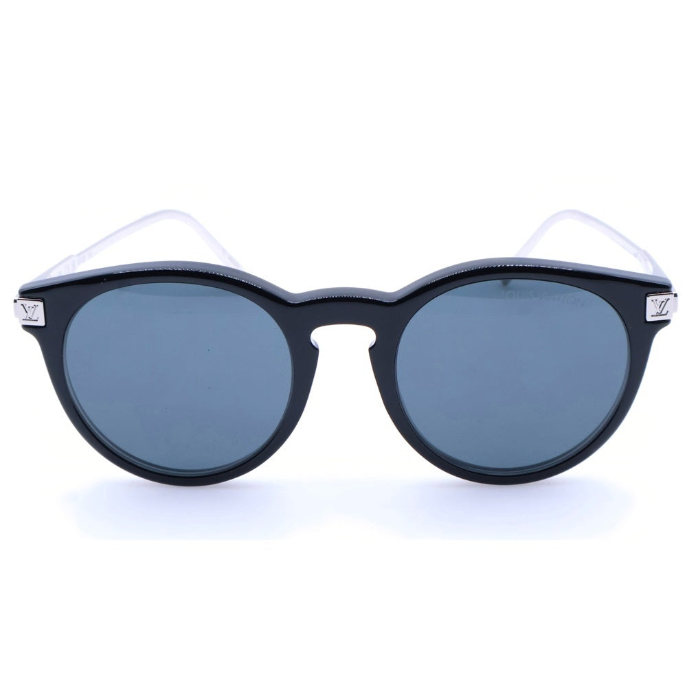 LOUIS VUITTON(ルイヴィトン) LVライズ ラウンド ロゴデザイン サングラス 眼鏡 ブラック/シルバー Z1669E